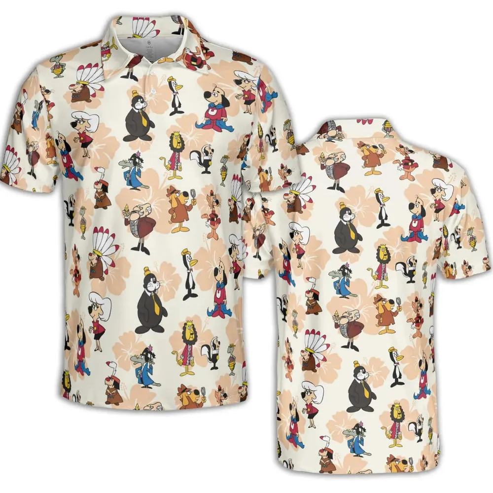 Nostalgia Underdog Characters AOP Men/Women Polo Shirt - 2