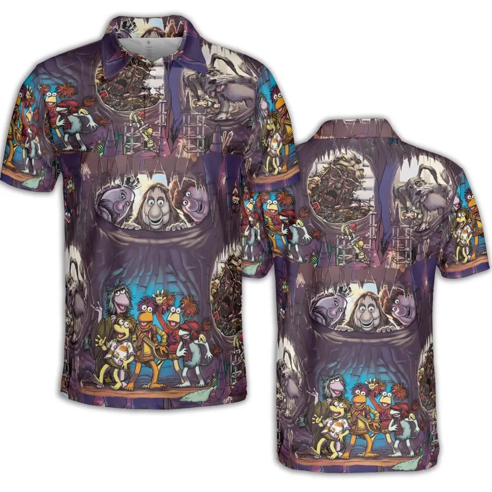 It's All Connected Fraggle Rock AOP Men/Women Polo Shirt - 2