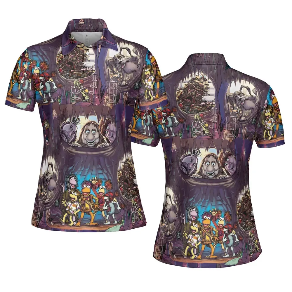 It's All Connected Fraggle Rock AOP Men/Women Polo Shirt - 5