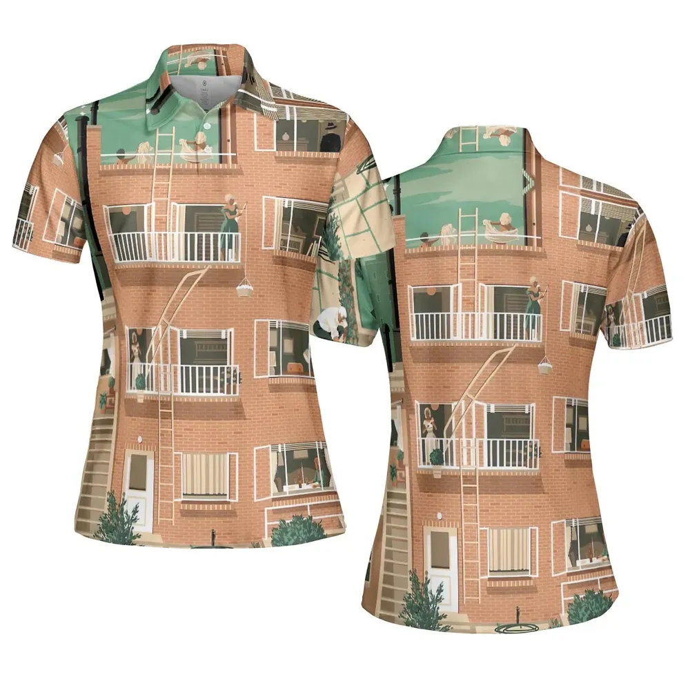 Rear Window AOP Men/Women Polo Shirt - 5