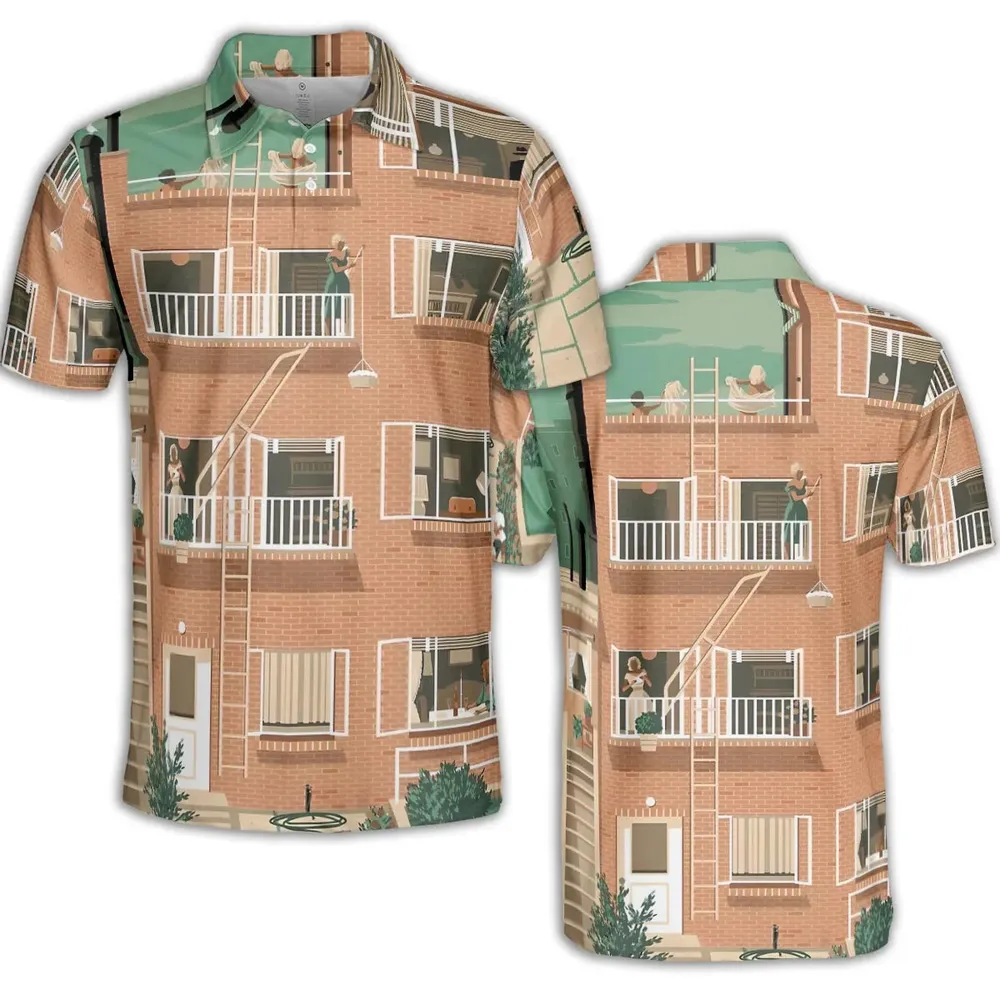 Rear Window AOP Men/Women Polo Shirt - 2