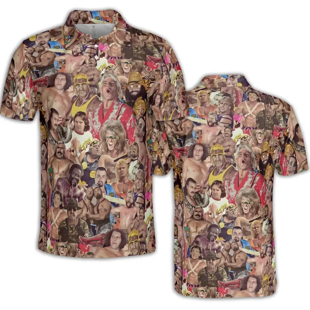 Pro Wrestlers AOP Men/Women Polo Shirt - 2