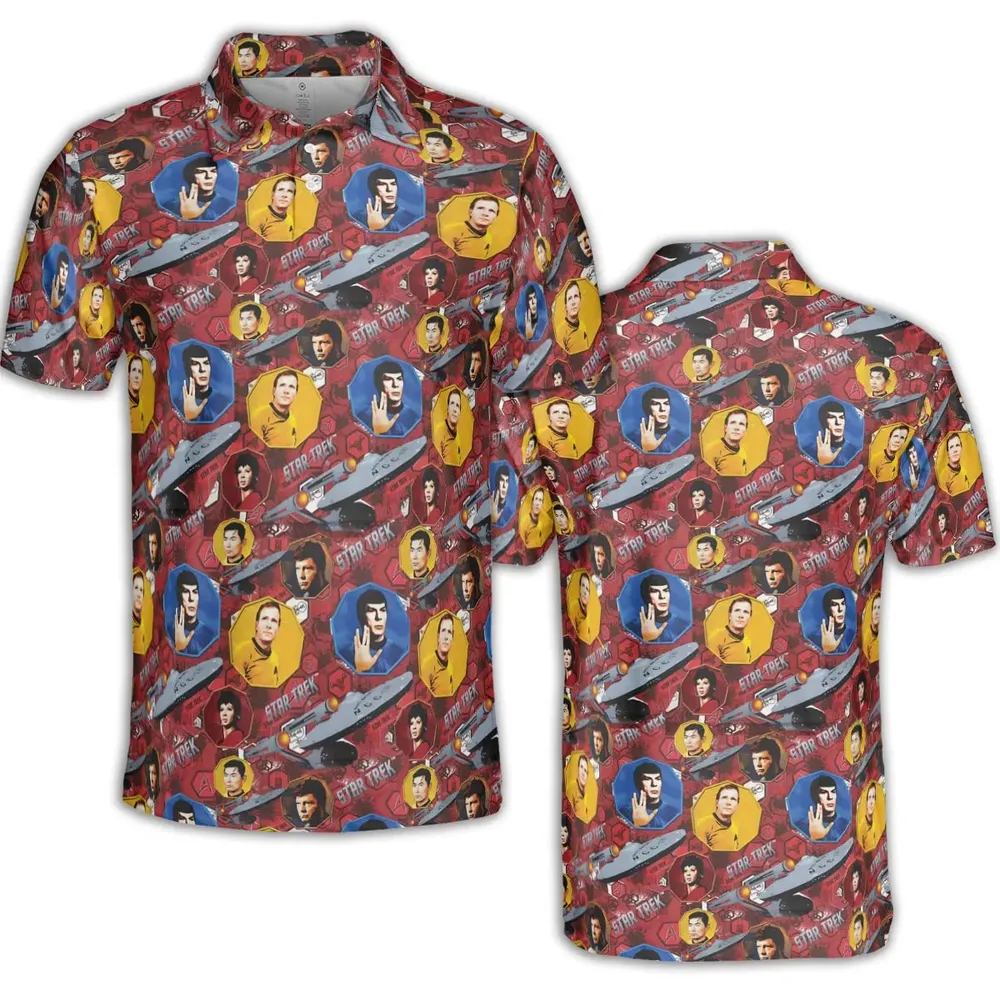 Boldly Star Trek AOP Men/Women Polo Shirt - 2