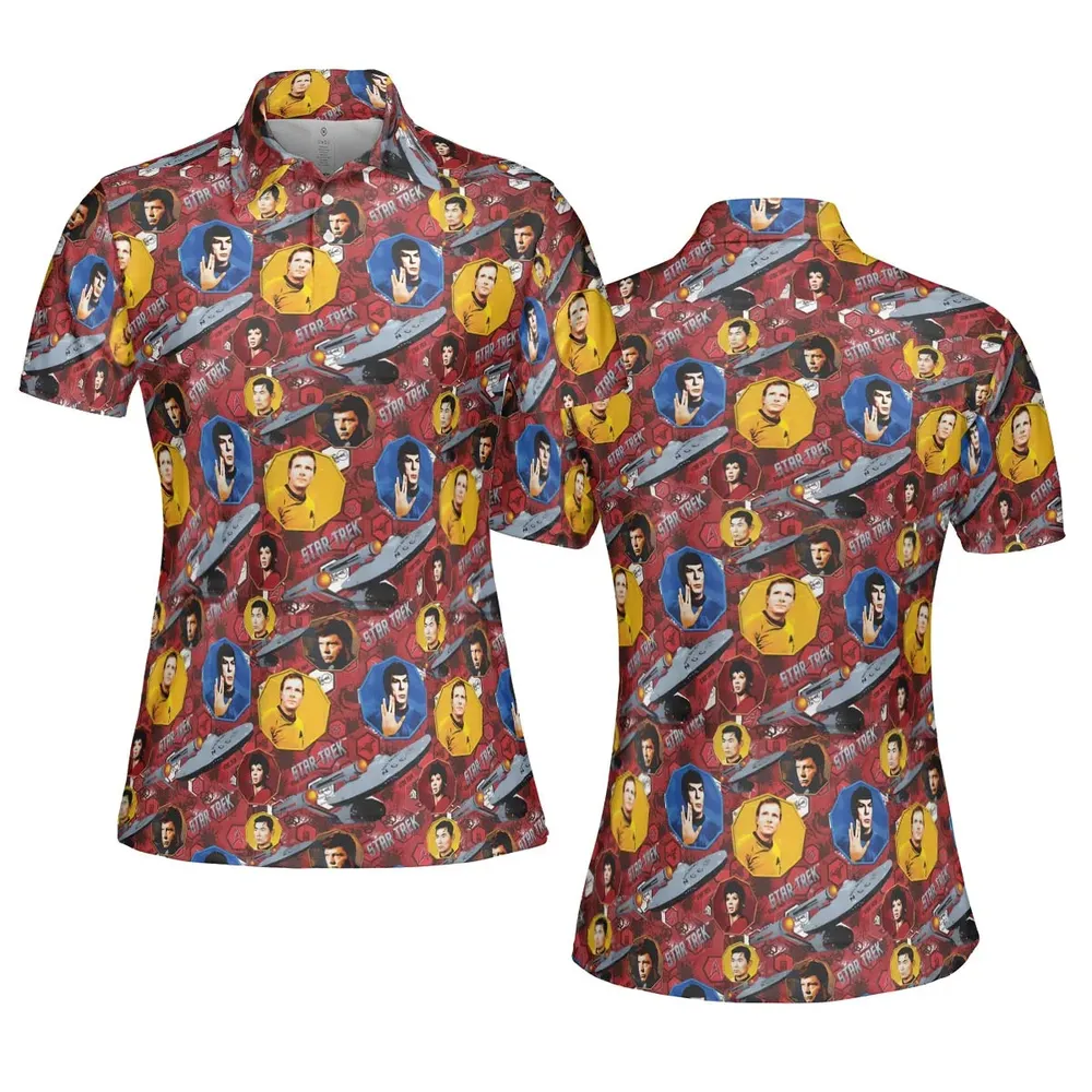 Boldly Star Trek AOP Men/Women Polo Shirt - 5