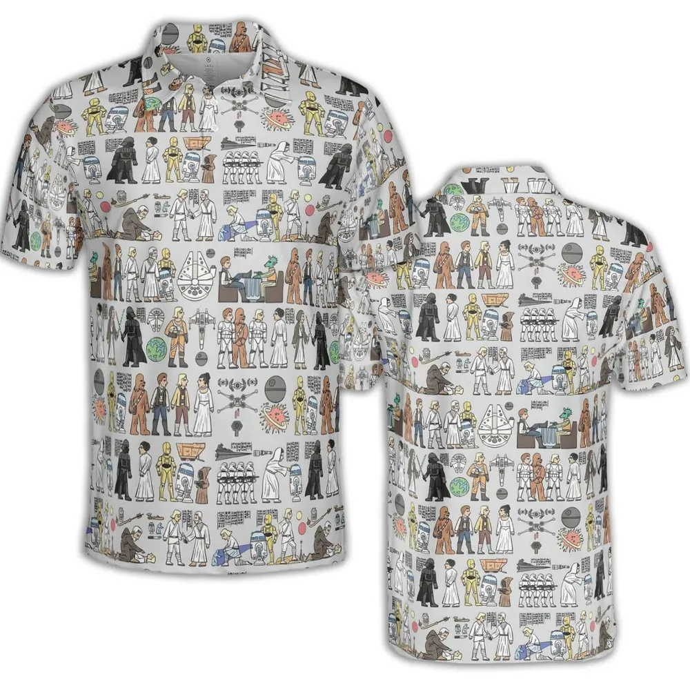 Egyptian Galaxy Wars AOP Men/Women Polo Shirt - 2