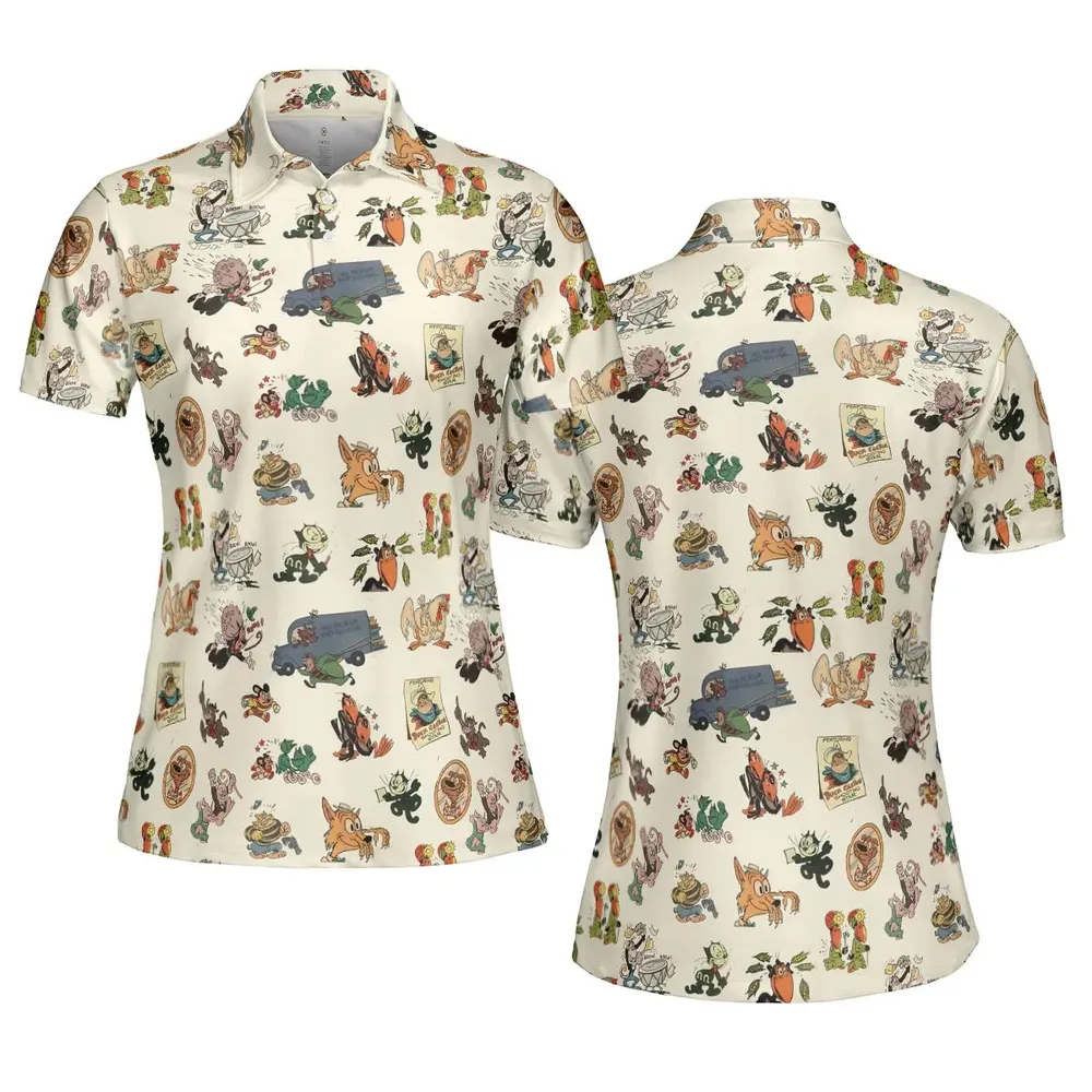 Nostalgia Terrytoons Characters AOP Men/Women Polo Shirt - 5