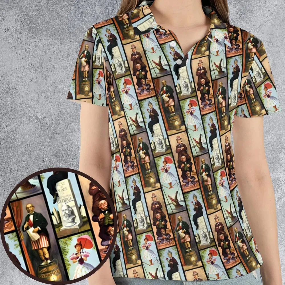 Haunted Mansion AOP Men/Women Polo Shirt - 4