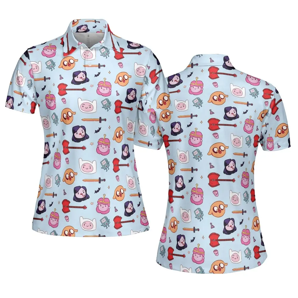 The Gang Adventure Time AOP Men/Women Polo Shirt - 5