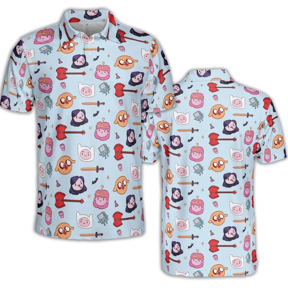 The Gang Adventure Time AOP Men/Women Polo Shirt - 2