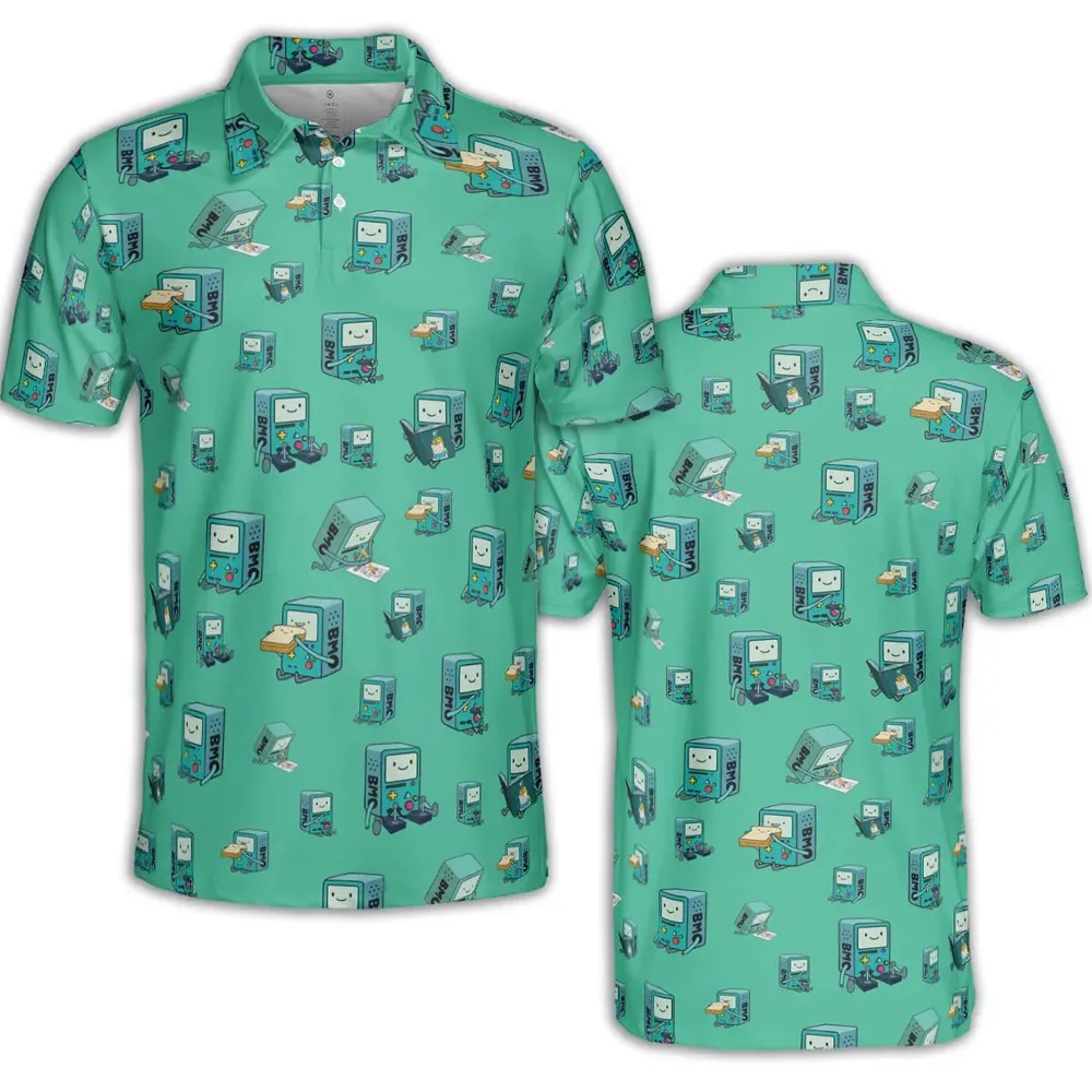 BMO World Adventure Time AOP Men/Women Polo Shirt - 2