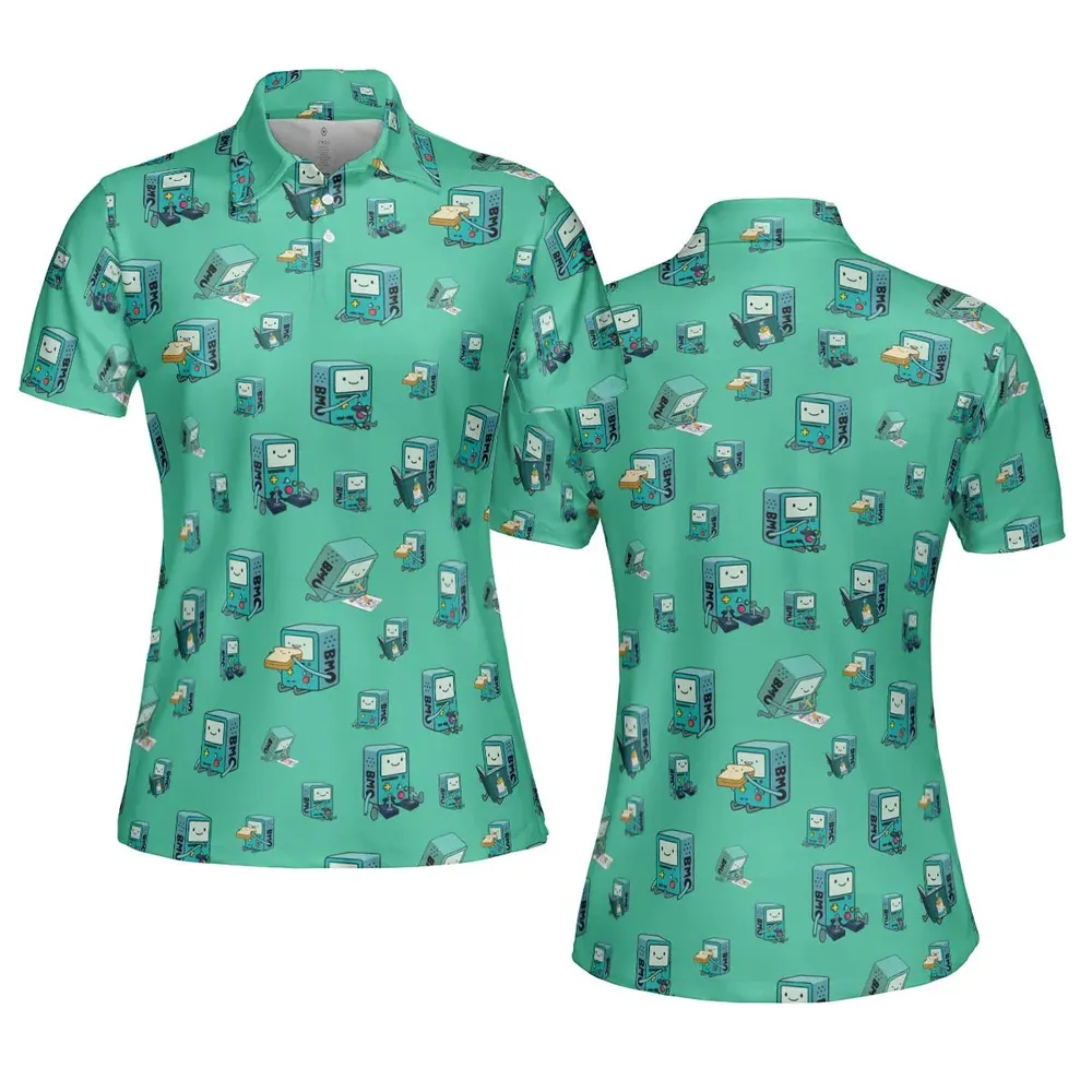 BMO World Adventure Time AOP Men/Women Polo Shirt - 5