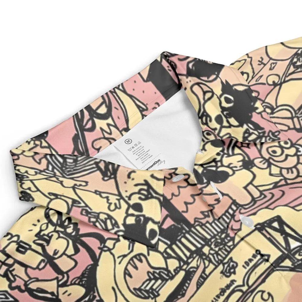 Goofy Movie Collage AOP Men/Women Polo Shirt - 3
