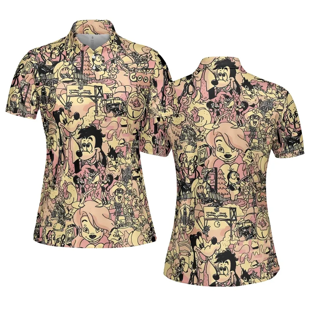 Goofy Movie Collage AOP Men/Women Polo Shirt - 5