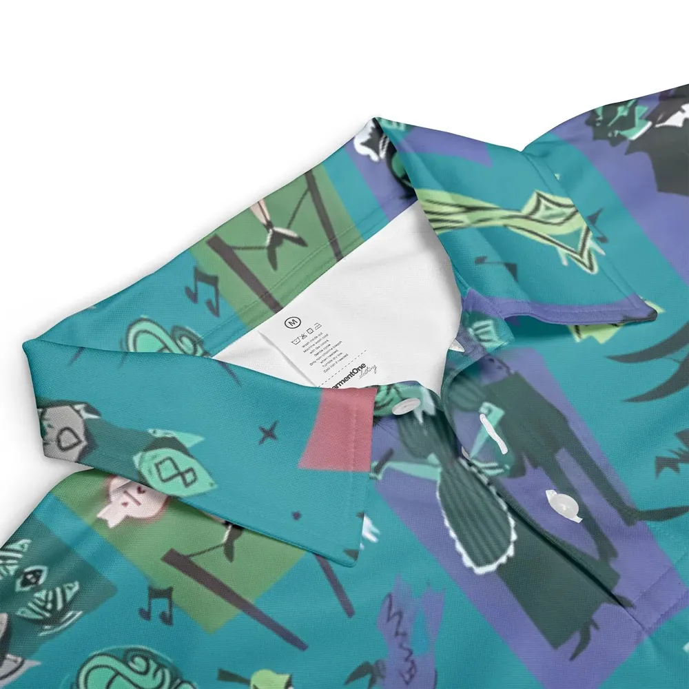 Haunted Chic Haunted Mansion AOP Men/Women Polo Shirt - 3