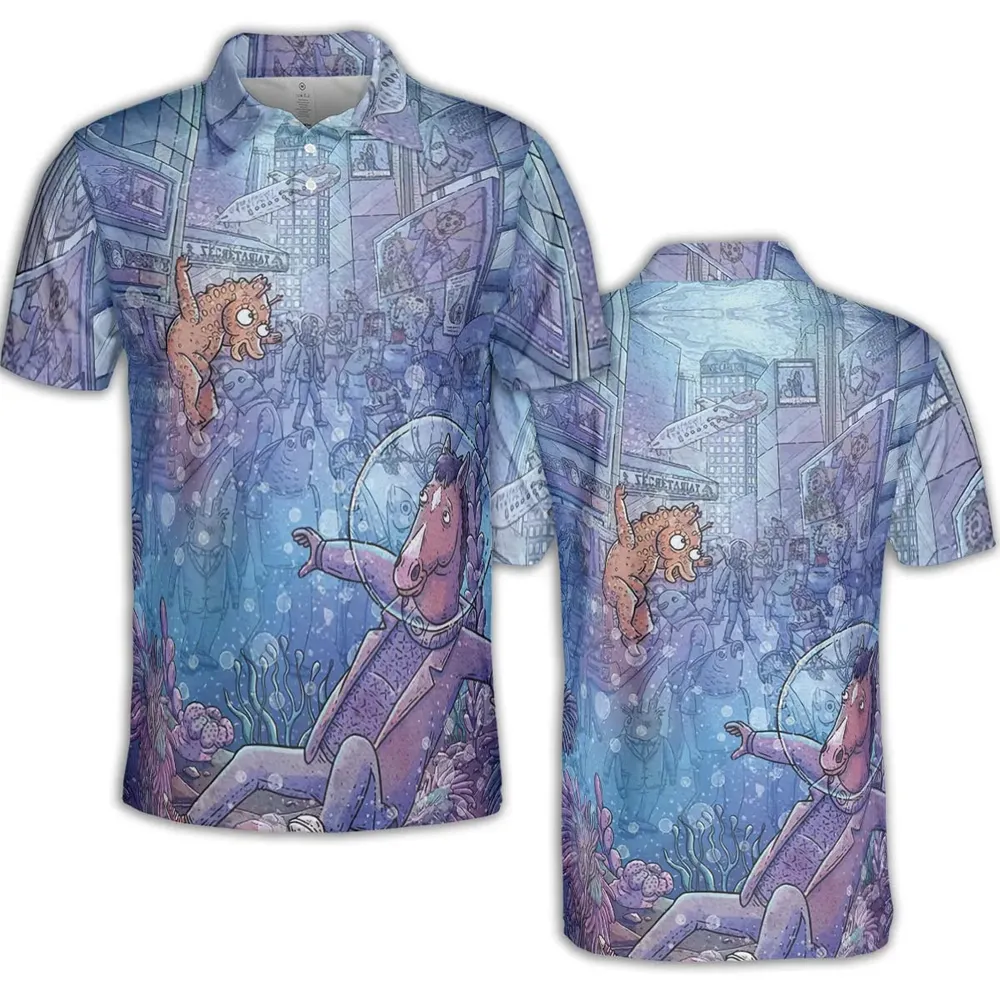 Bojack Horseman AOP Men/Women Polo Shirt - 2