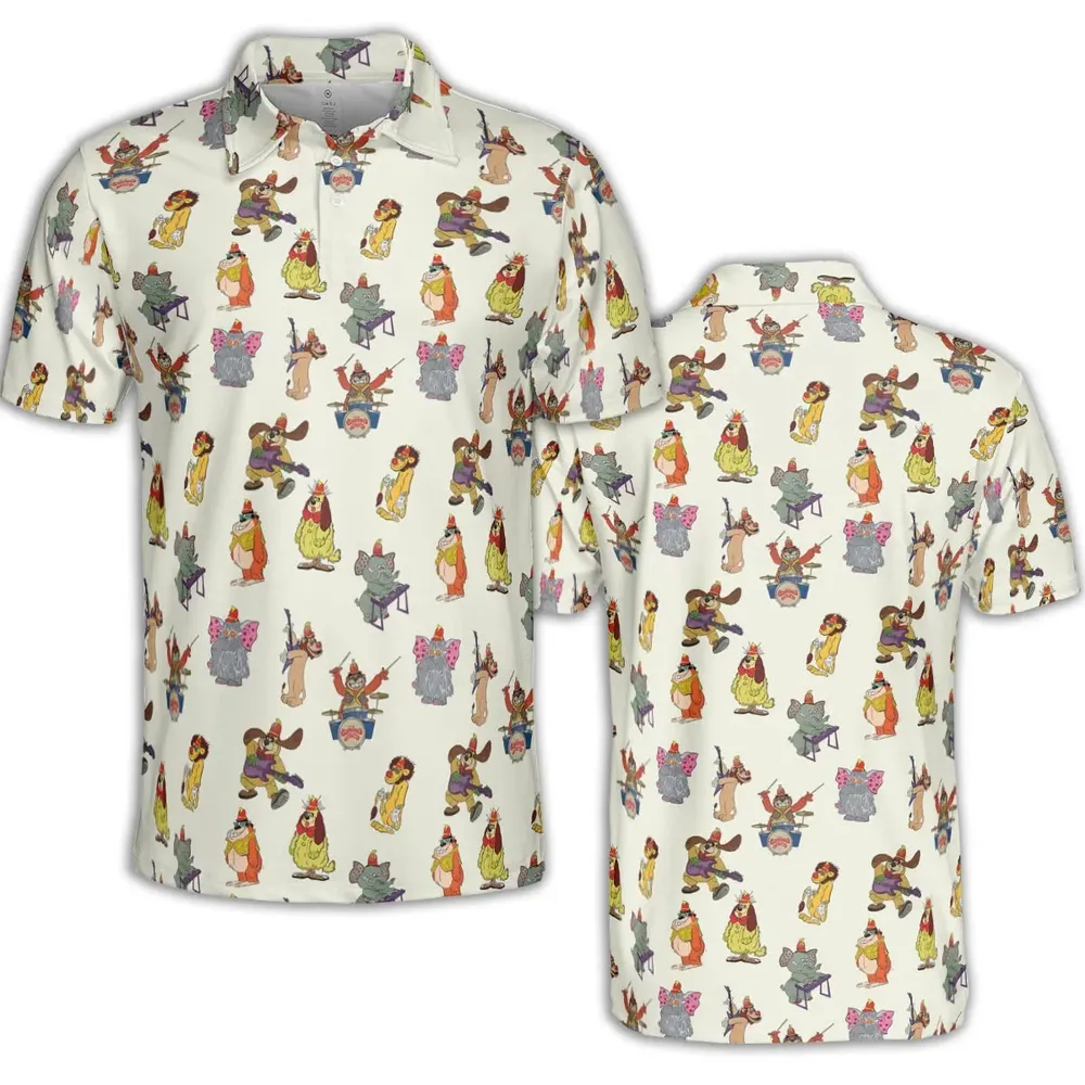 Snorky Fleegle Drooper Bingo The Banana Splits AOP Men/Women Polo Shirt - 2