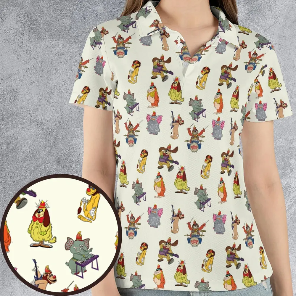 Snorky Fleegle Drooper Bingo The Banana Splits AOP Men/Women Polo Shirt - 4
