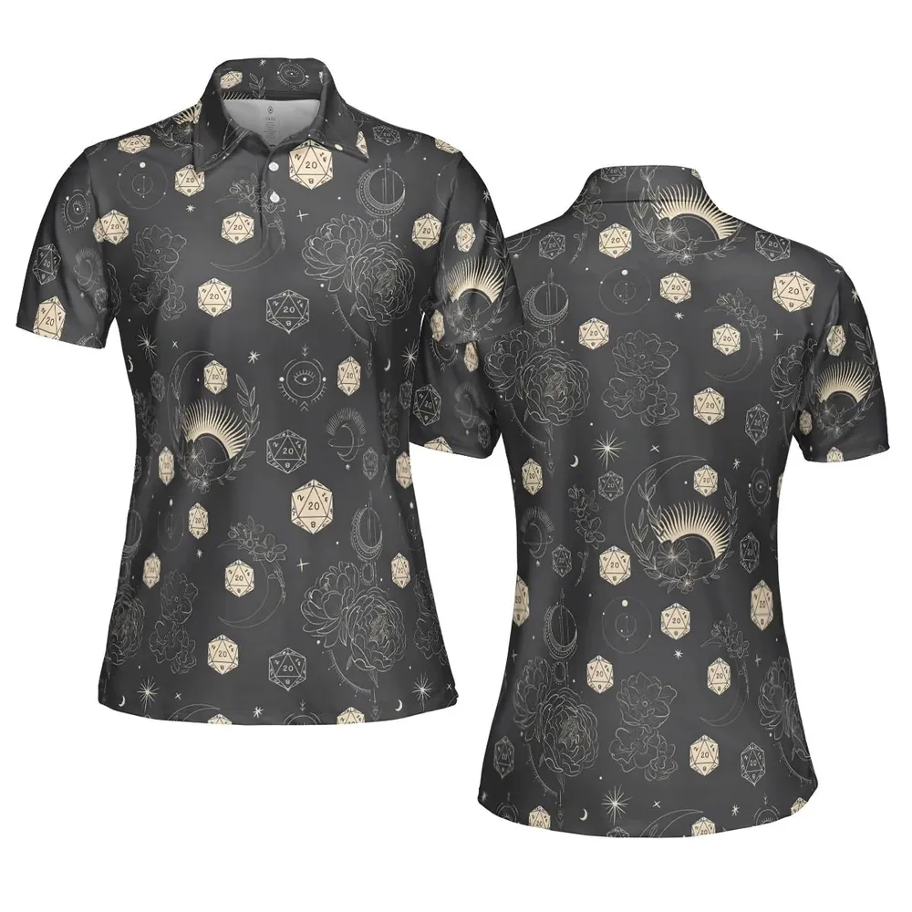 Explosion Dice DnD AOP Men/Women Polo Shirt - 5