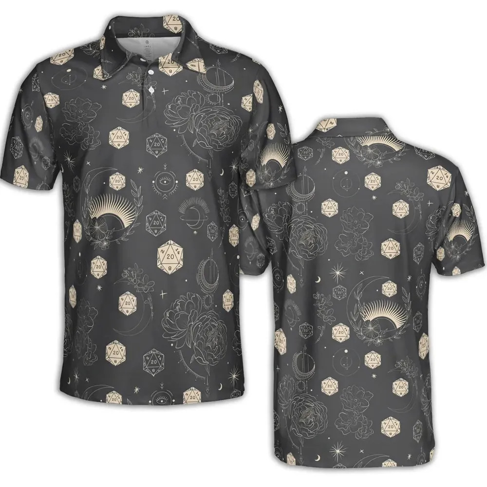 Explosion Dice DnD AOP Men/Women Polo Shirt - 2
