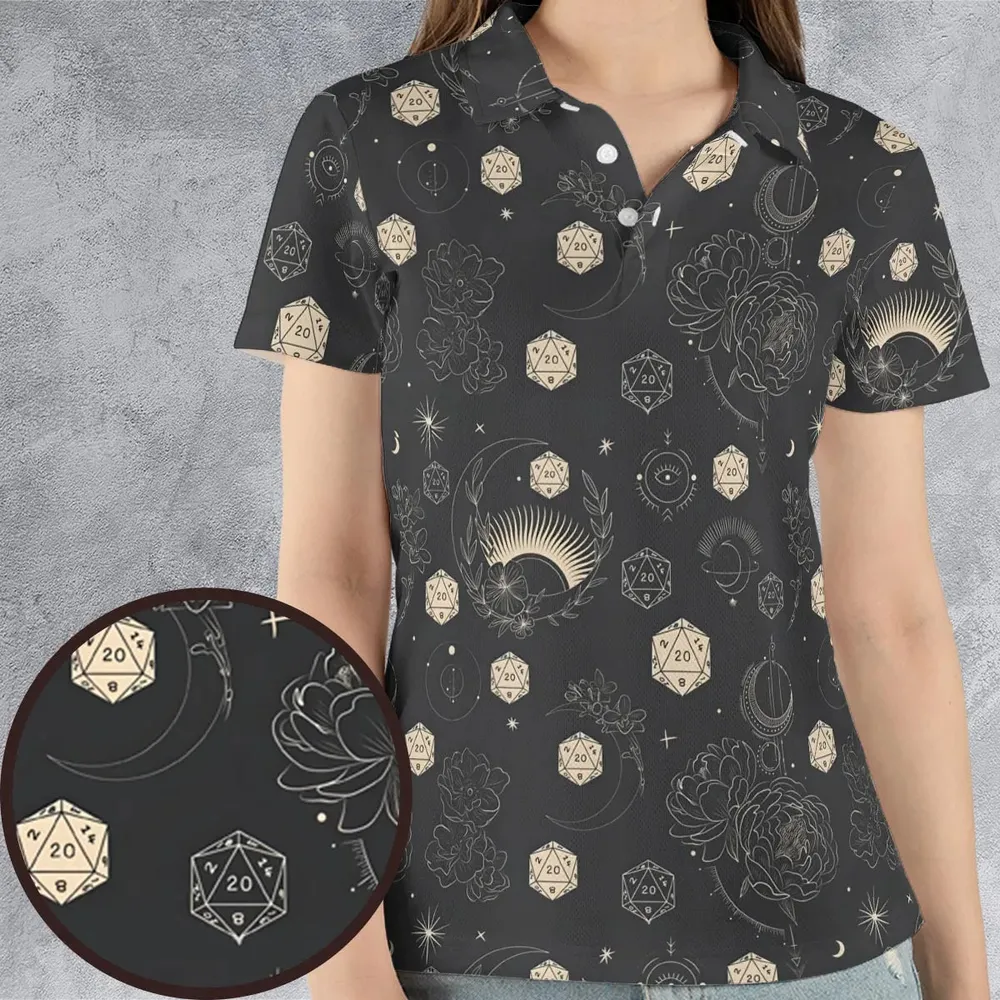 Explosion Dice DnD AOP Men/Women Polo Shirt - 4