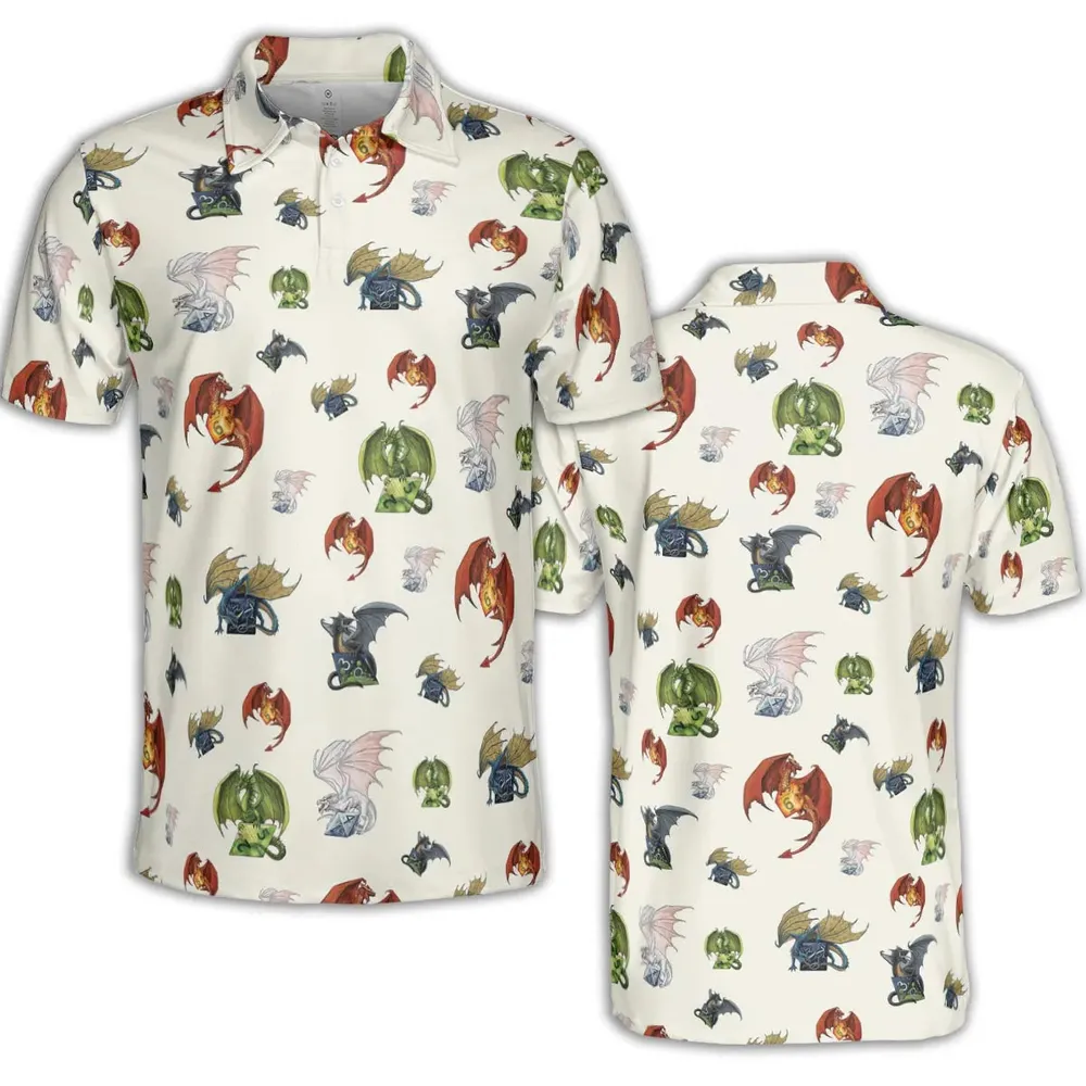 Dragon Dice DnD AOP Men/Women Polo Shirt - 2
