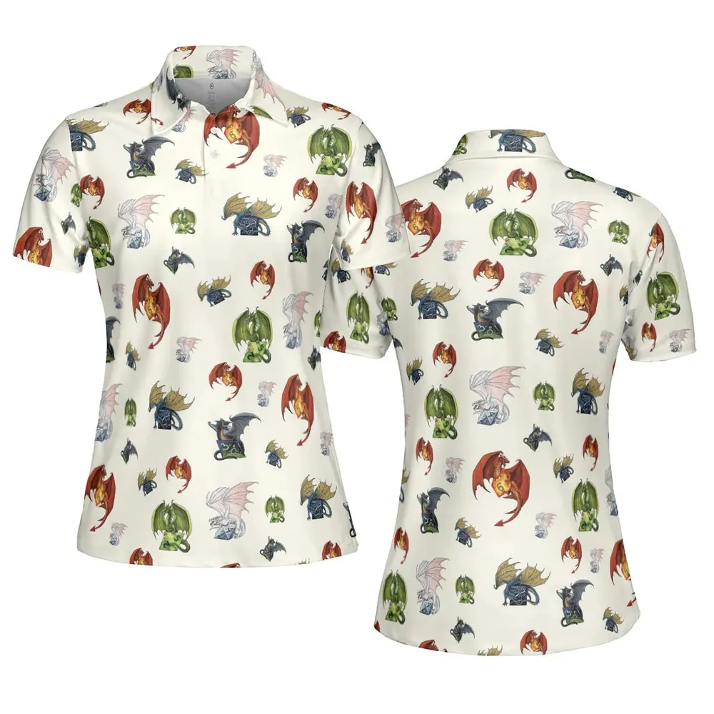 Dragon Dice DnD AOP Men/Women Polo Shirt - 5