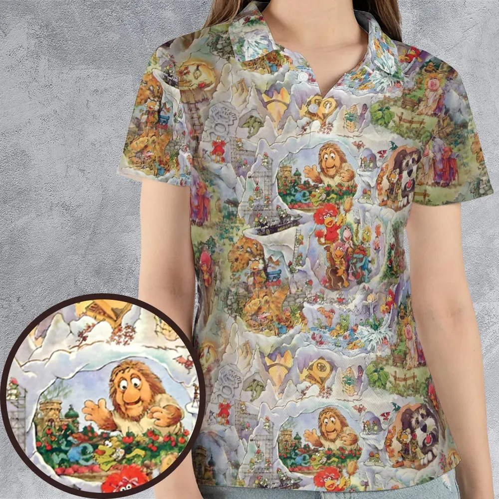 Fraggle Rock Journey Jim Henson AOP Men/Women Polo Shirt - 4