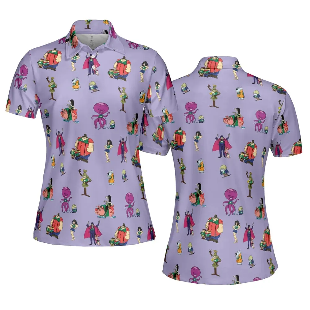 Really Rotten Scooby's All-Star Laff-A-Lympics AOP Men/Women Polo Shirt - 5