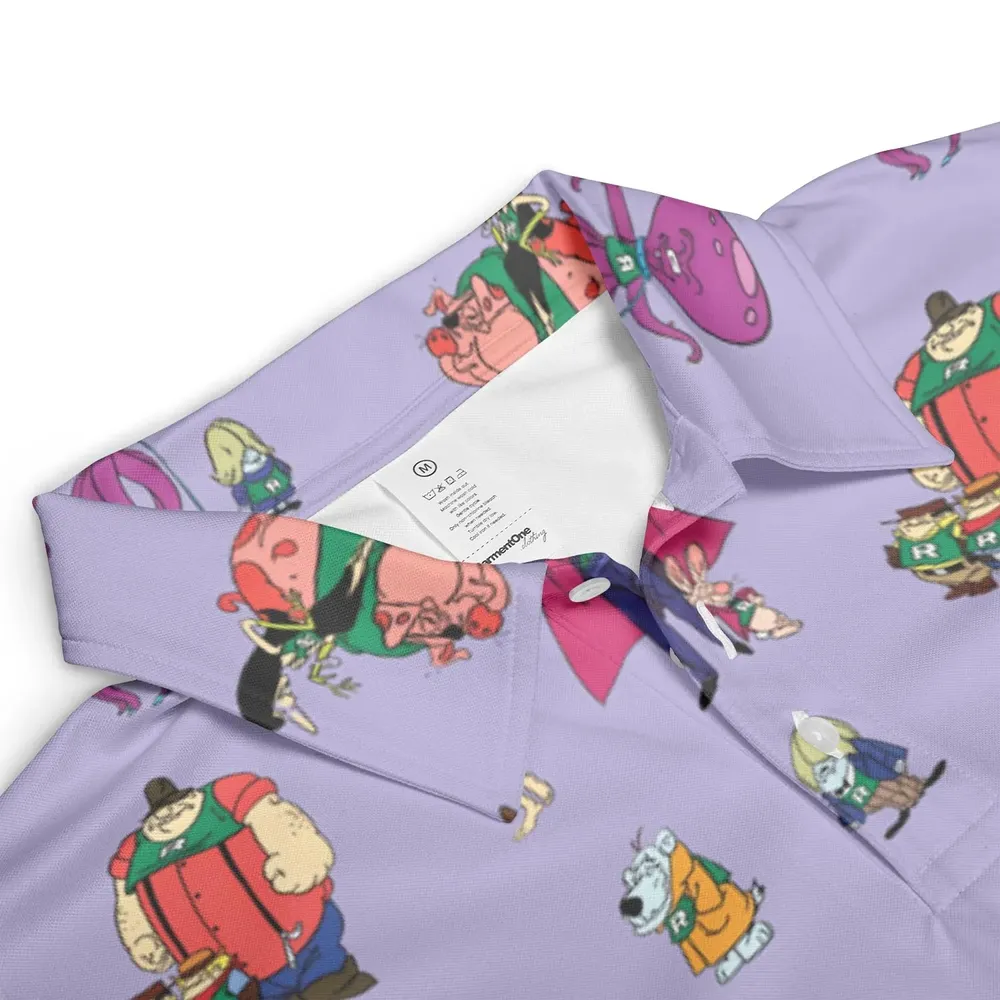 Really Rotten Scooby's All-Star Laff-A-Lympics AOP Men/Women Polo Shirt - 3
