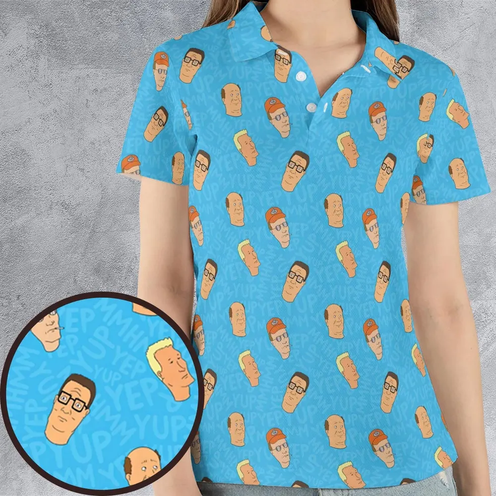 Yup Mmhmm King Of The Hill AOP Men/Women Polo Shirt - 4