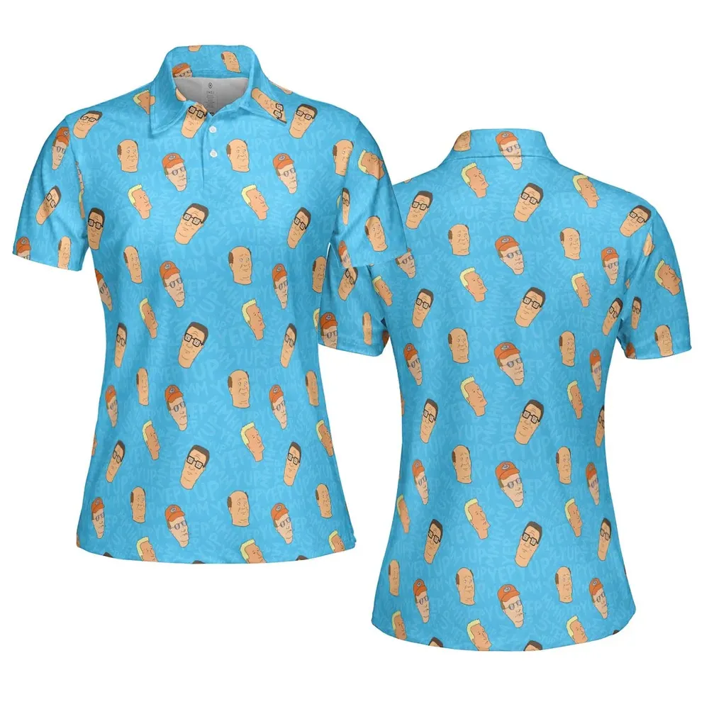 Yup Mmhmm King Of The Hill AOP Men/Women Polo Shirt - 5