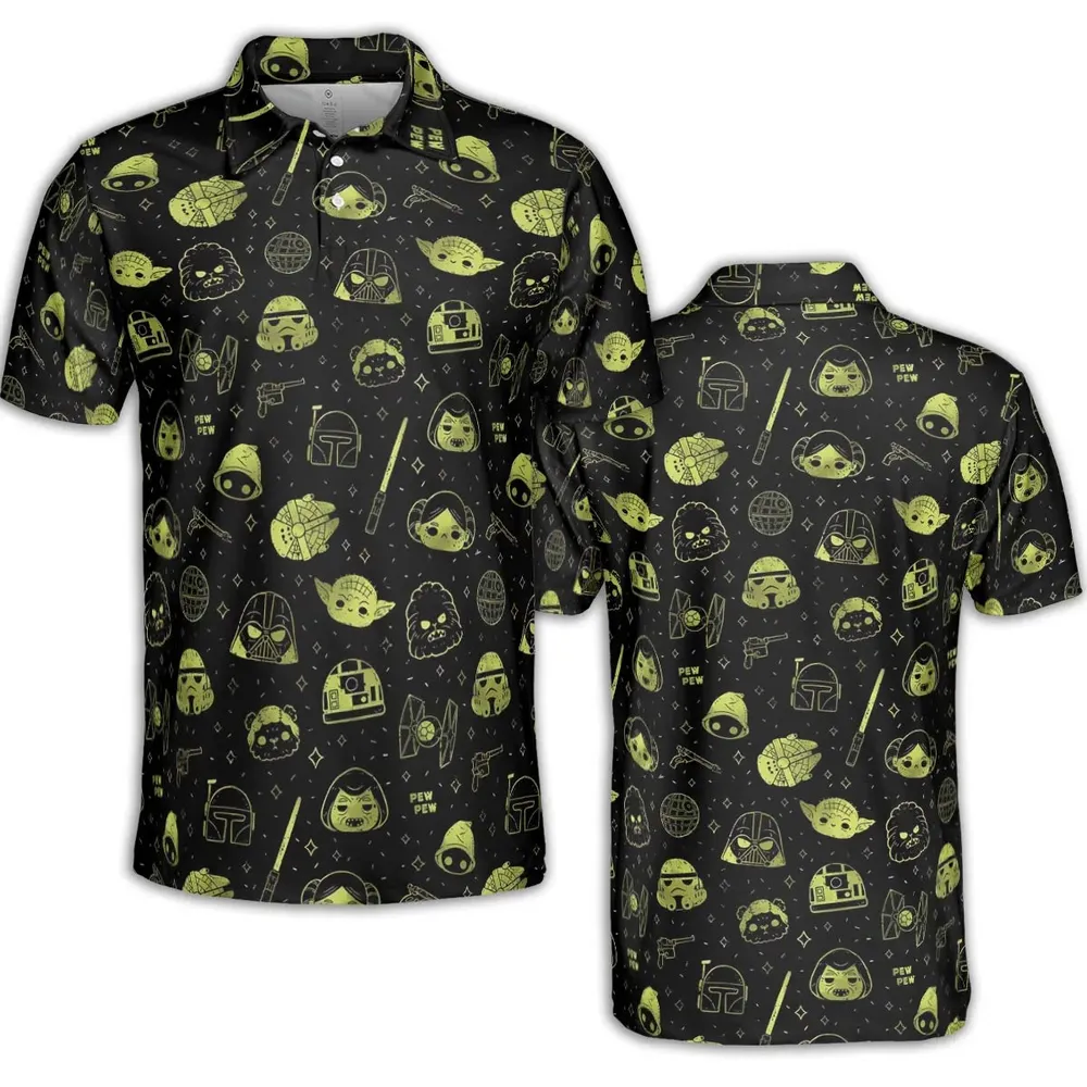 PewPew Star Wars AOP Men/Women Polo Shirt - 2
