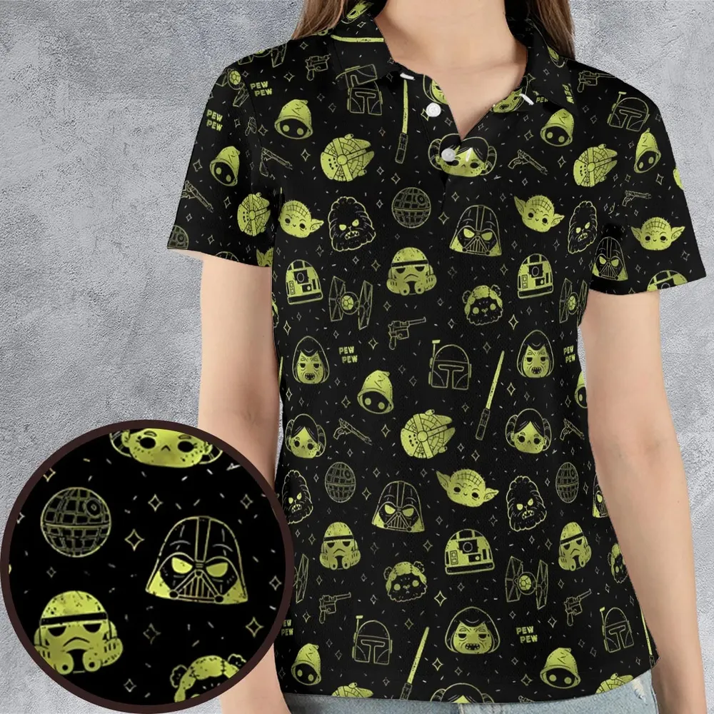 PewPew Star Wars AOP Men/Women Polo Shirt - 4