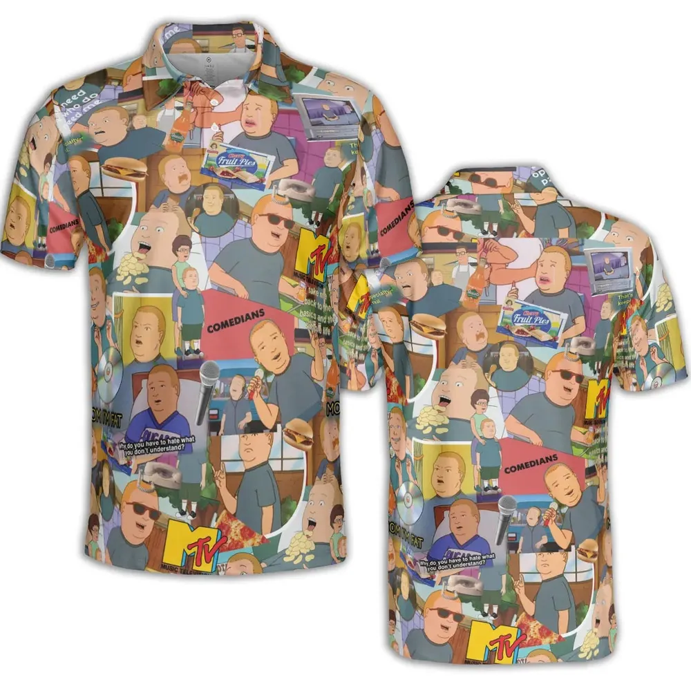 Comedian Bobby King Of The Hill AOP Men/Women Polo Shirt - 2