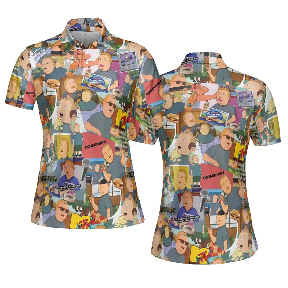 Comedian Bobby King Of The Hill AOP Men/Women Polo Shirt - 5