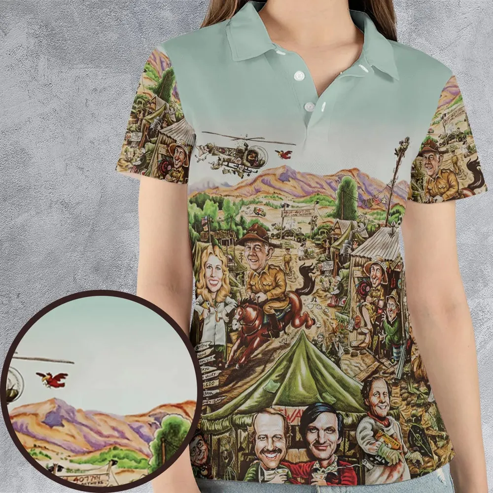 M*A*S*H Movie Art AOP Men/Women Polo Shirt - 4