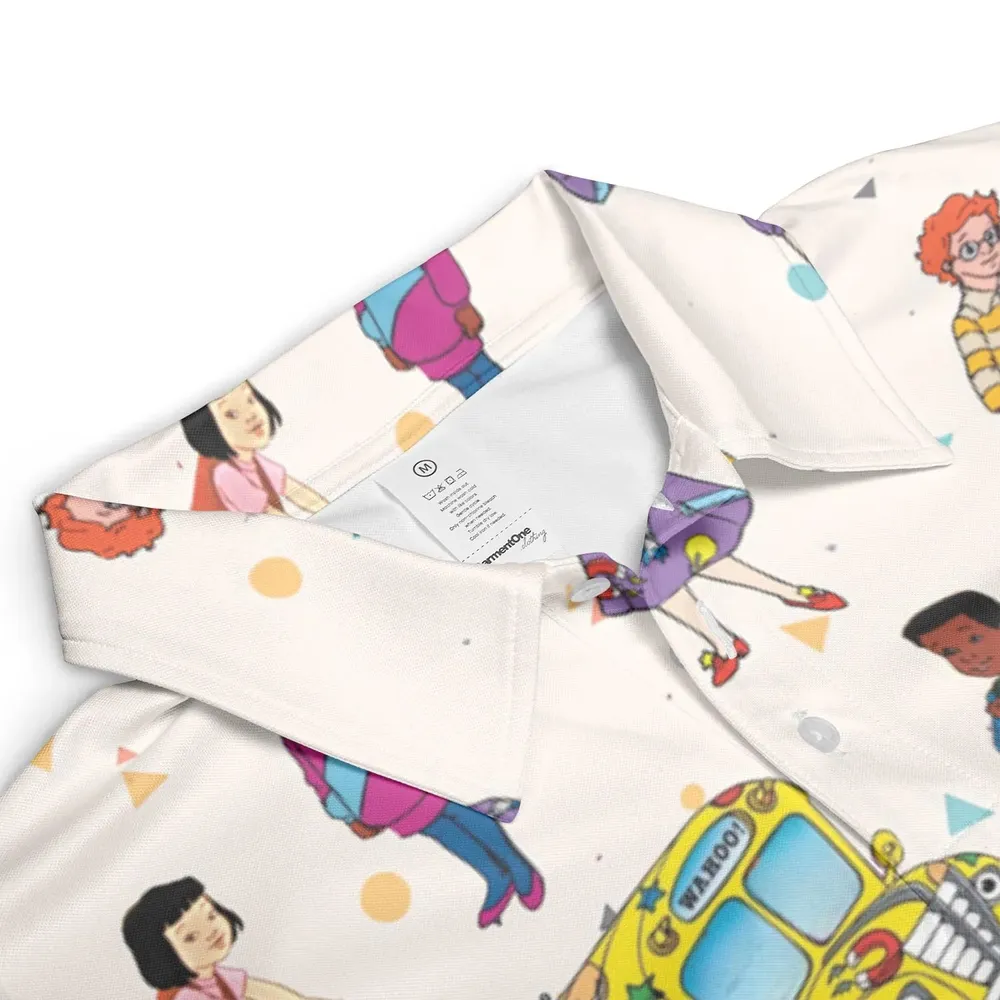 The Magic School Bus Characters AOP Men/Women Polo Shirt - 3