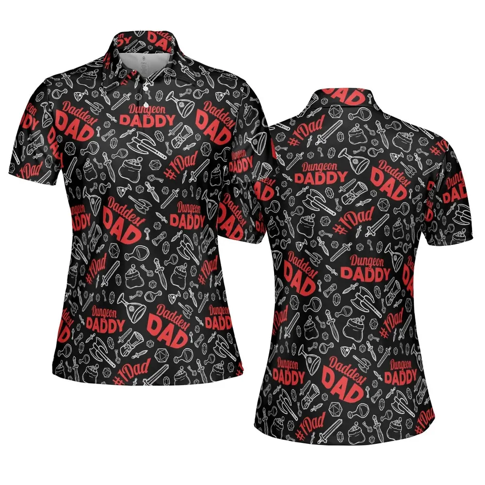 Dungeon Daddy DND AOP Men/Women Polo Shirt - 5