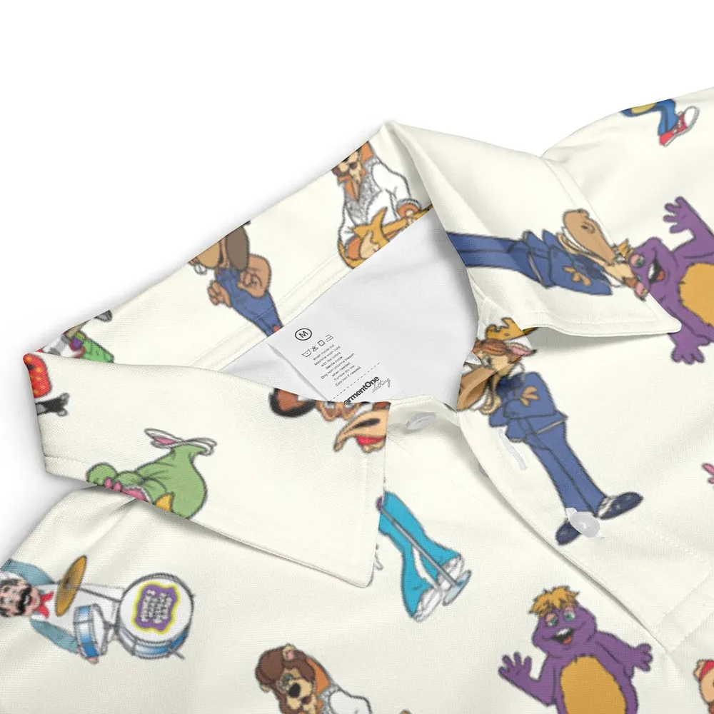 80s Pizza Time Theater Chuck E Cheese AOP Men/Women Polo Shirt - 3