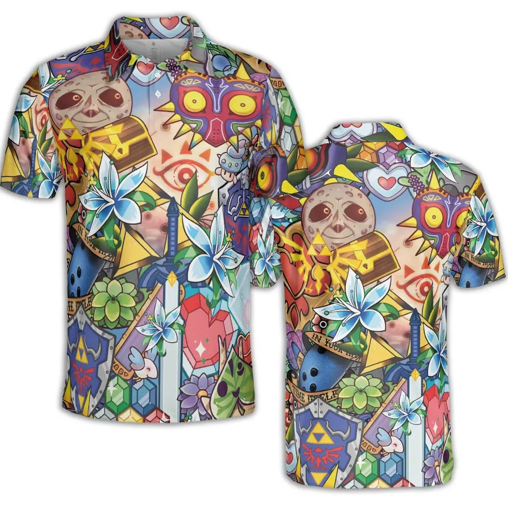 A Majora's Mask The Legend of Zelda AOP Men/Women Polo Shirt - 2
