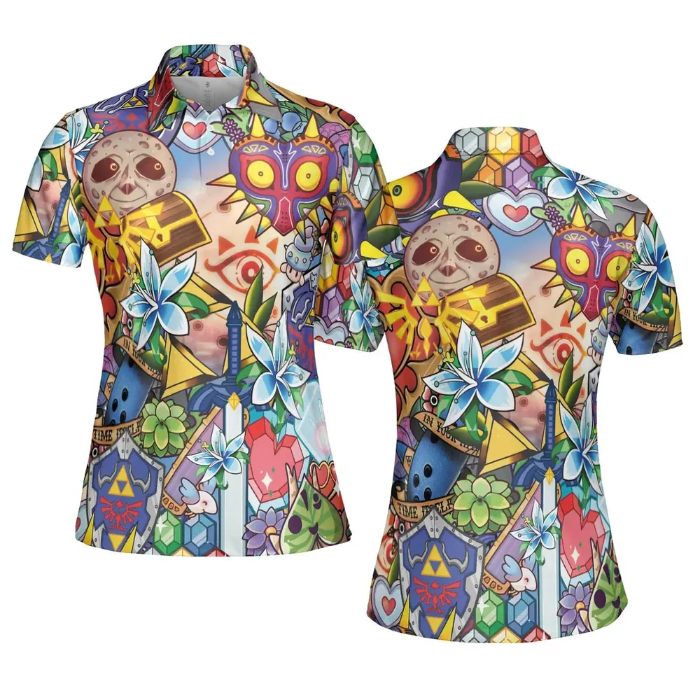 A Majora's Mask The Legend of Zelda AOP Men/Women Polo Shirt - 5