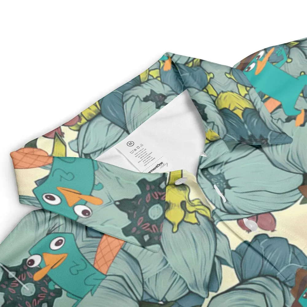Perry The Platypus Phineas and Ferb AOP Men/Women Polo Shirt - 3