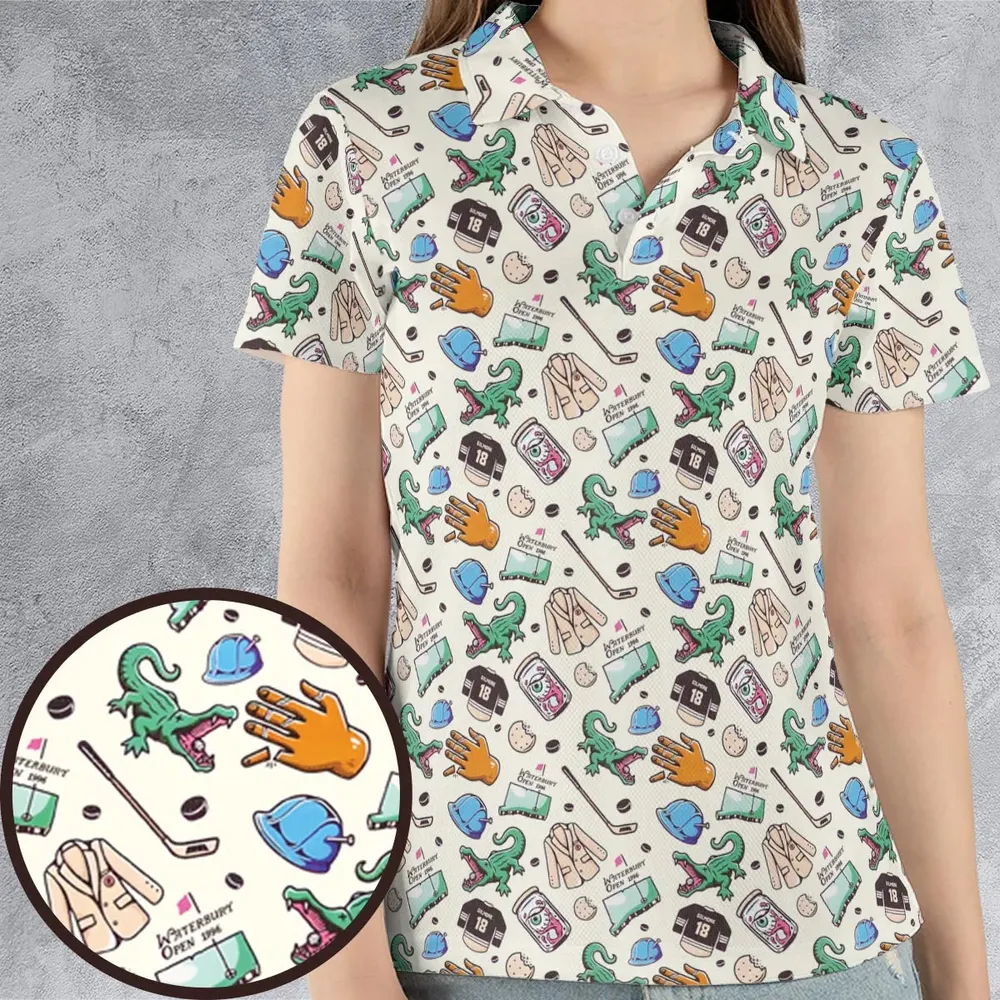 Happy Gilmore Pattern AOP Men/Women Polo Shirt - 4