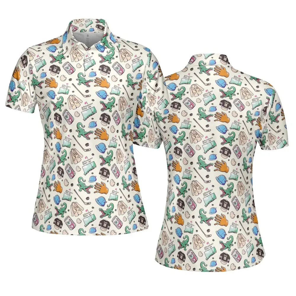 Happy Gilmore Pattern AOP Men/Women Polo Shirt - 5