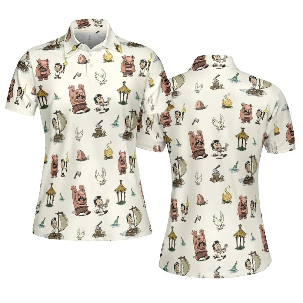 Don't Starve Collection AOP Men/Women Polo Shirt - 5
