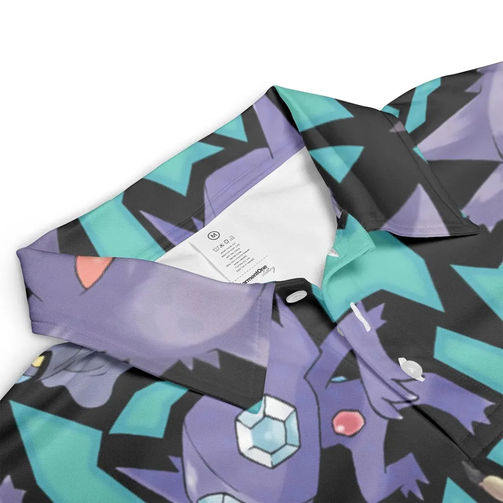 Ghost Type Pokemon AOP Men/Women Polo Shirt - 3