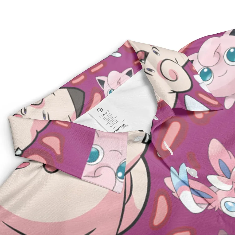 Fairy Type Pokemon AOP Men/Women Polo Shirt - 3