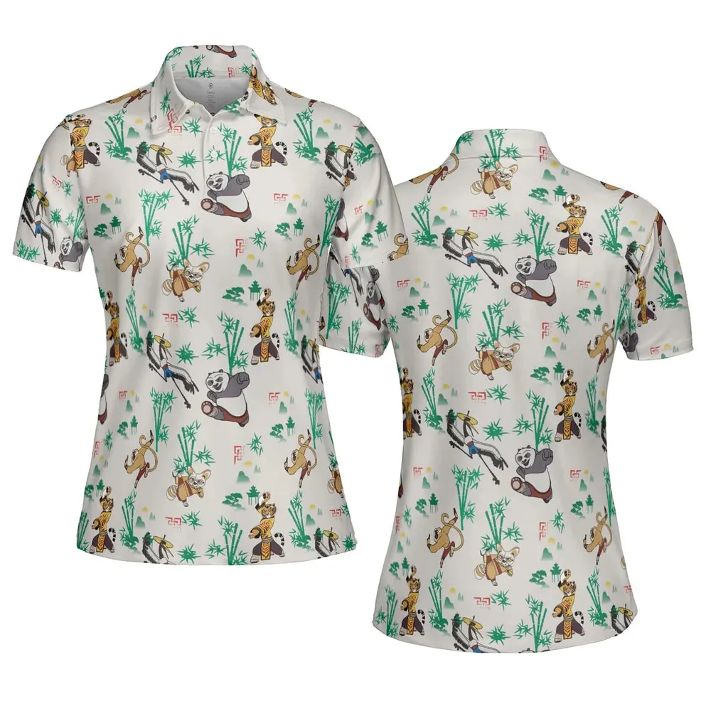 Kung Fu Panda Characters AOP Men/Women Polo Shirt - 5