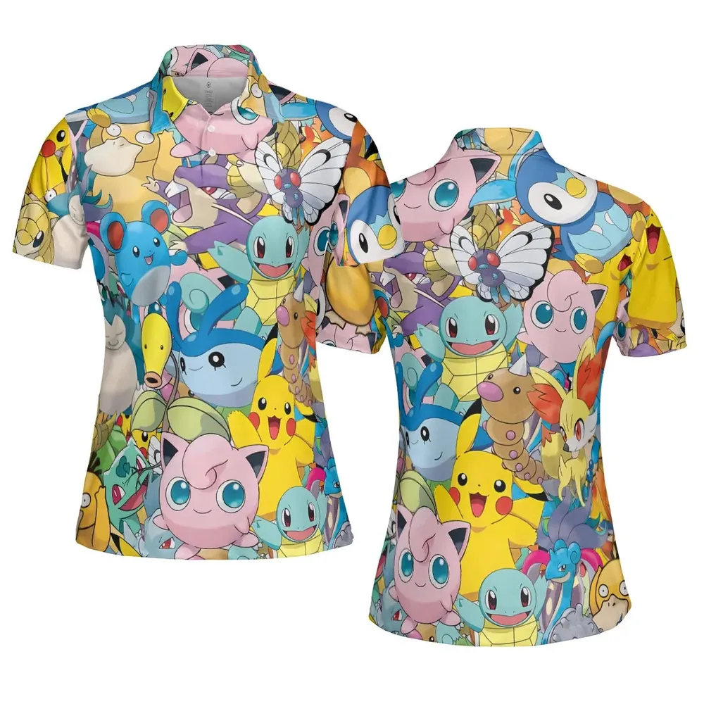 Magical Creatures Pokemon AOP Men/Women Polo Shirt - 5