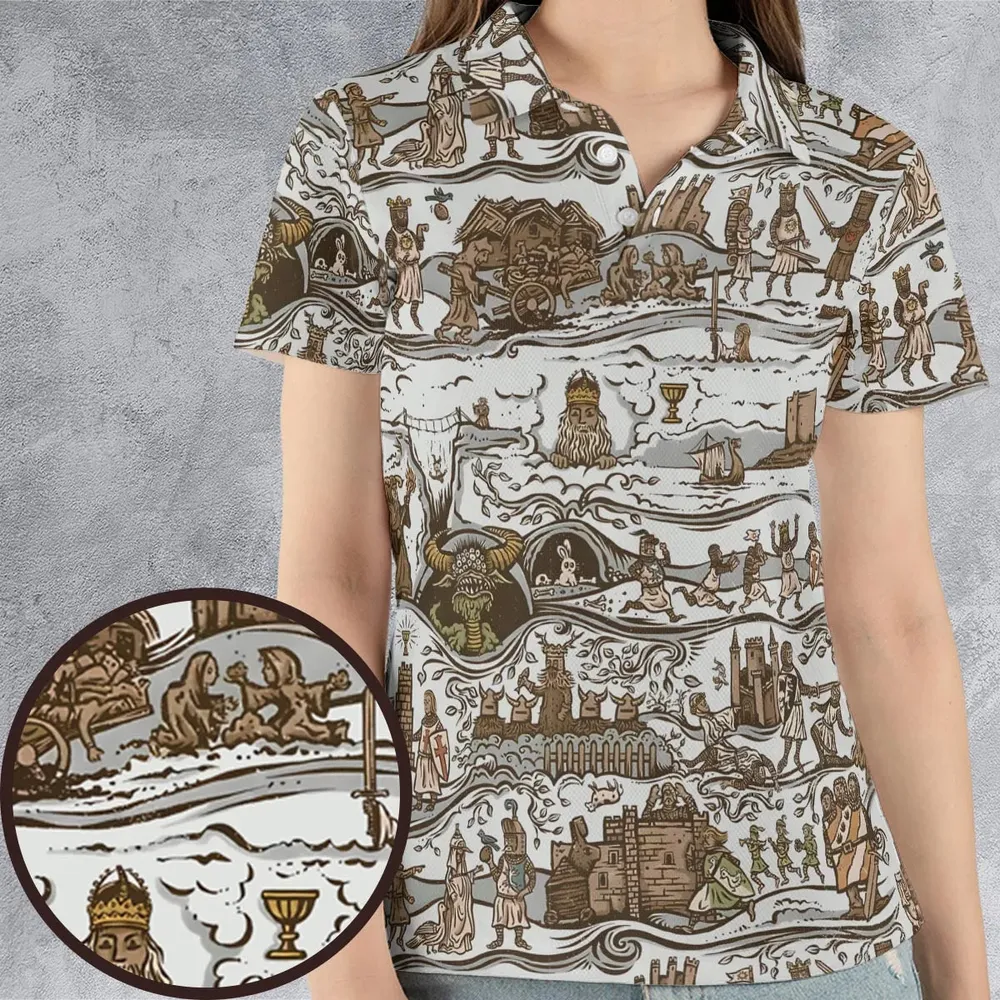The Tapestry Journey Monty Python AOP Men/Women Polo Shirt - 4
